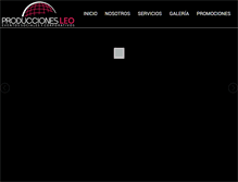 Tablet Screenshot of produccionesleo.com